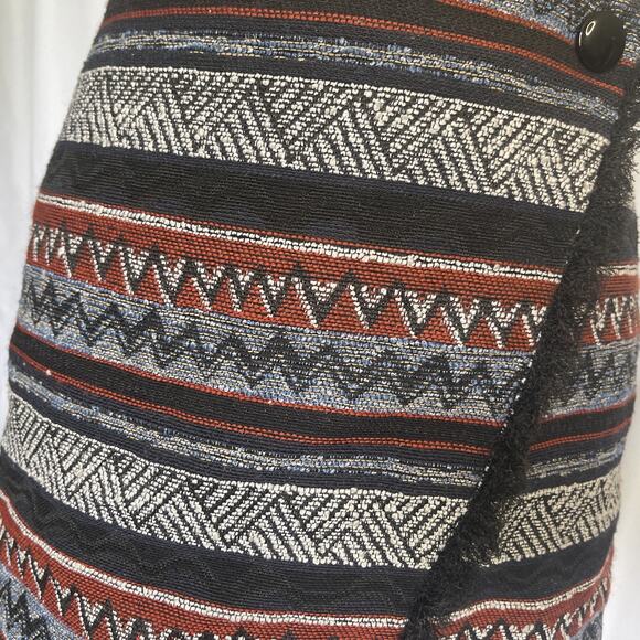 Sam Edelman Aztec Wrap Mini Skirt Prairie Dreamer Size 2 - Picture 4 of 12